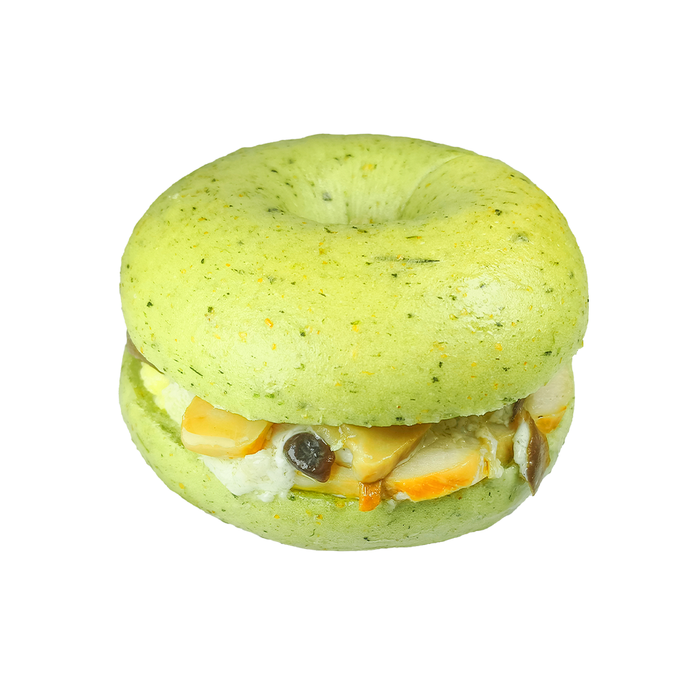 Pinaatti Kanasieni Bagel