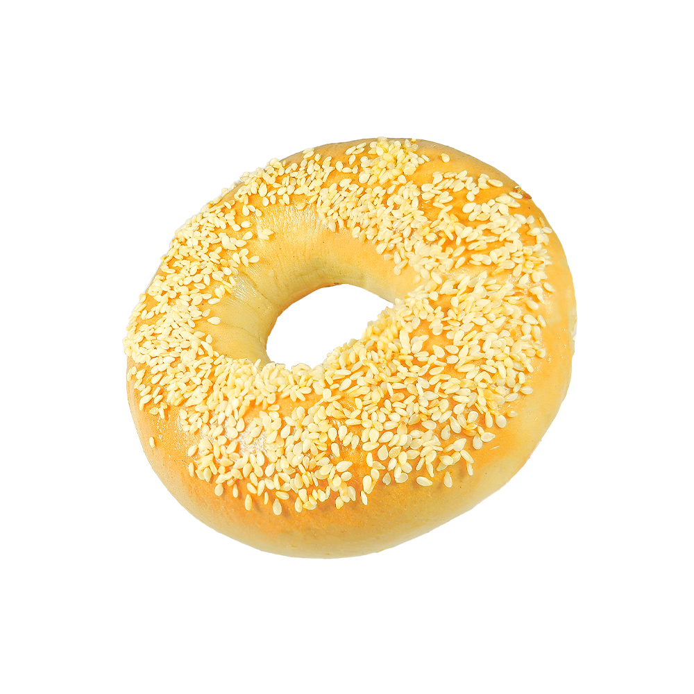 Laadukas vehnälähdesuolattu seesamibagel