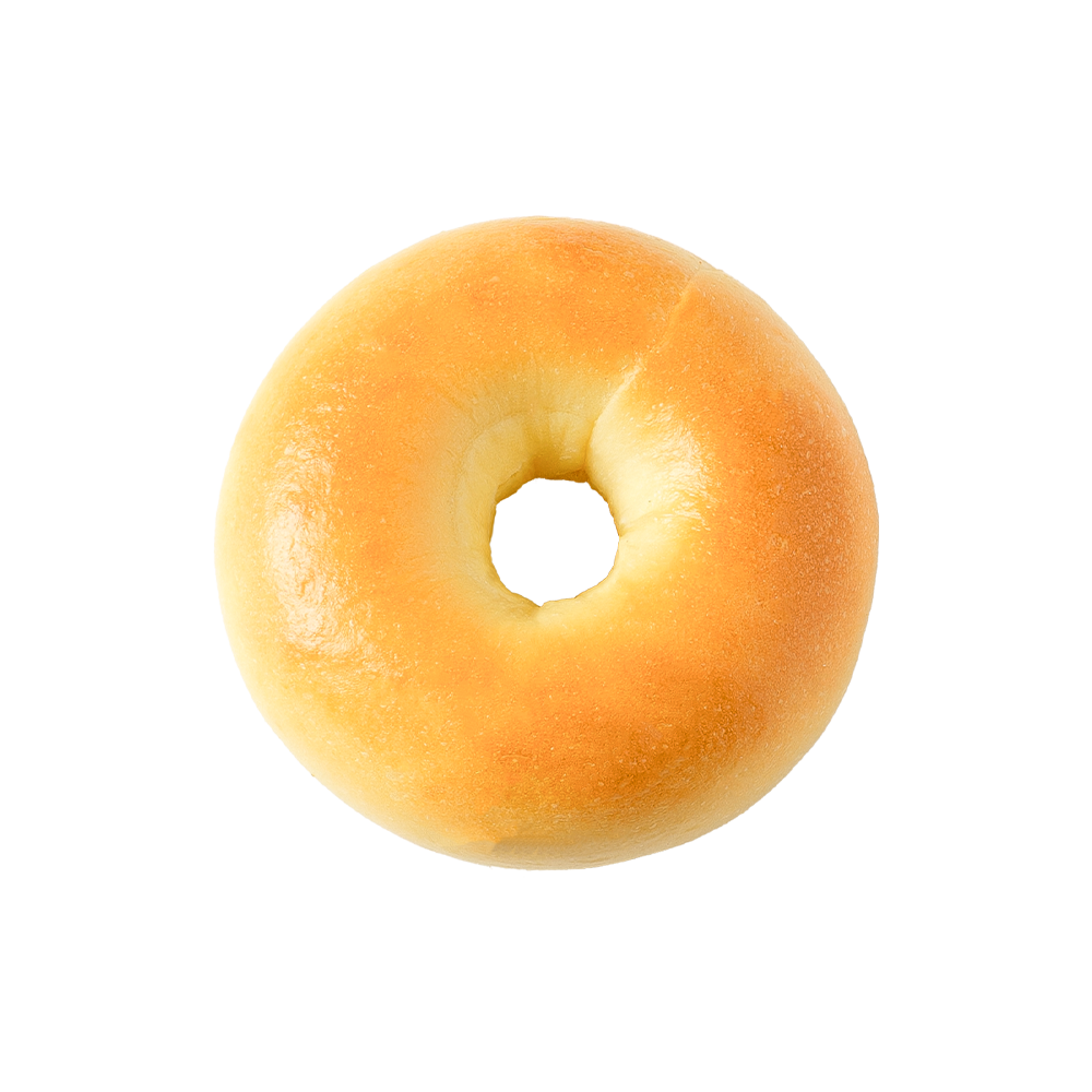Kiiltävä ja hauras tavallinen bageli