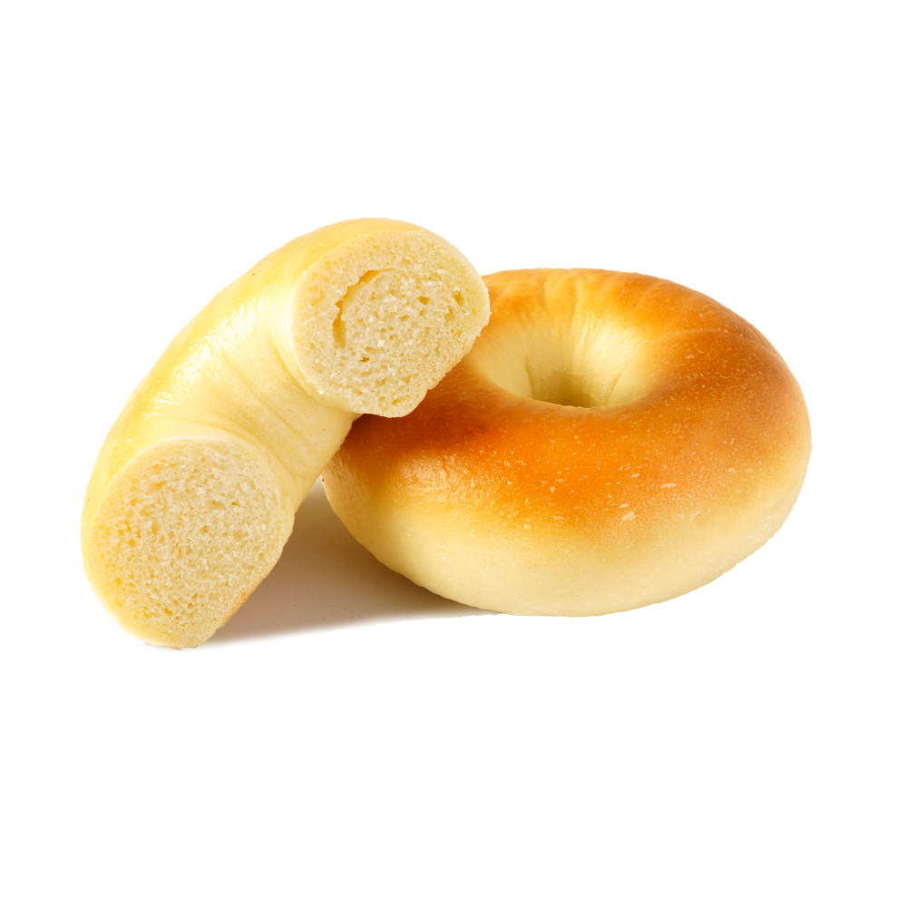 Kiiltävä ja hauras tavallinen bageli